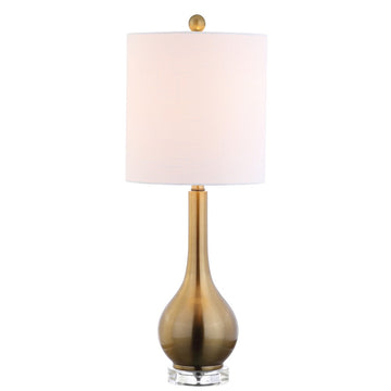 Dylan 25" Metal/Crystal Teardrop LED Table Lamp - JONATHAN Y